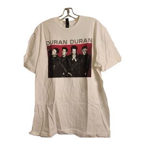 NWOT DURAN DURAN 2023 Future Past North America Tour T Shirt White Sz L